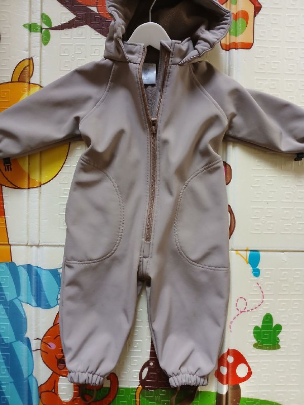 Комбинезон демисезонный из софтшела, размер 74-80 2