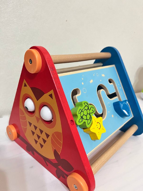 Бизи-борд Hape из дерева с 5 гранями 3