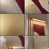 Картина бордо и золото ручной работы 2