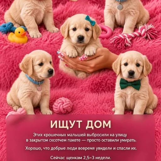 Щенки ищут дом