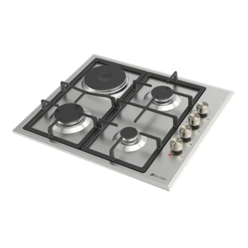 Газовая-электрическая встраиваемая плита ALNEO 6060 INOX 4 конфорки