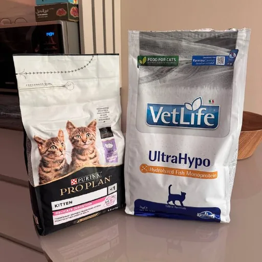 Корма для кошек, Proplan kitten, Farmina UltraHypo