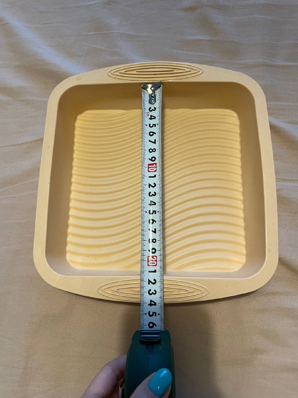 Квадратная силиконовая форма для выпечки 21х21х5 см