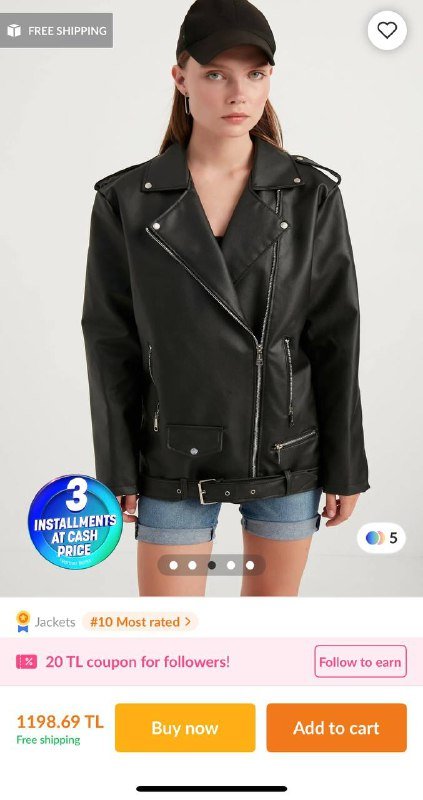 Женская кожаная куртка 3XL 3