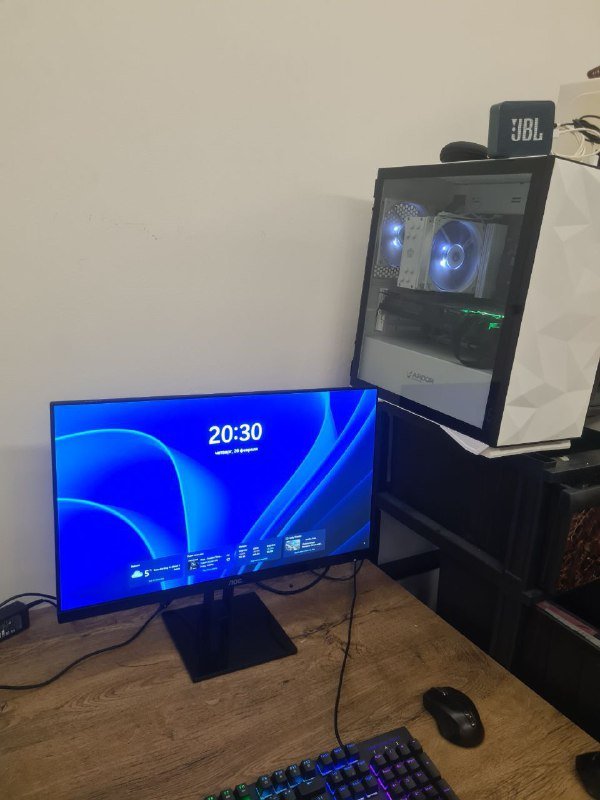 Игровой ПК i5-12400F GTX 1080 16GB монитор клавиатура мышь