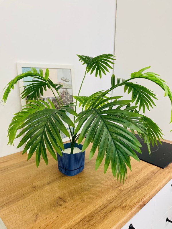 Искусственный цветок растение драцена пальма с кашпо 2