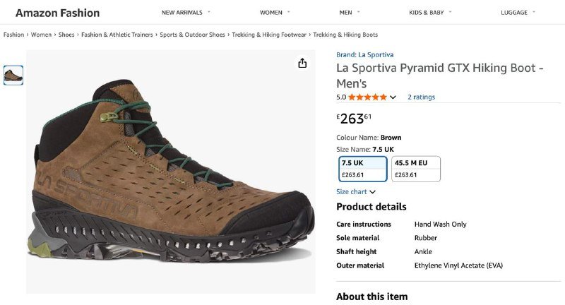 La Sportiva Pyramid GTX мужские ботинки 7