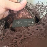Асимметричное кружевное платье Zara 6