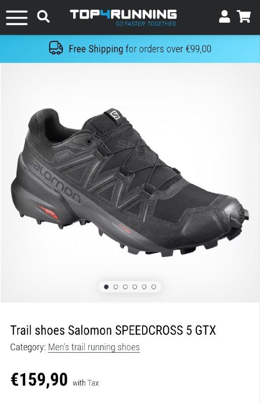 Оригинальные женские кроссовки Salomon SpeedCross 5 GTX 4