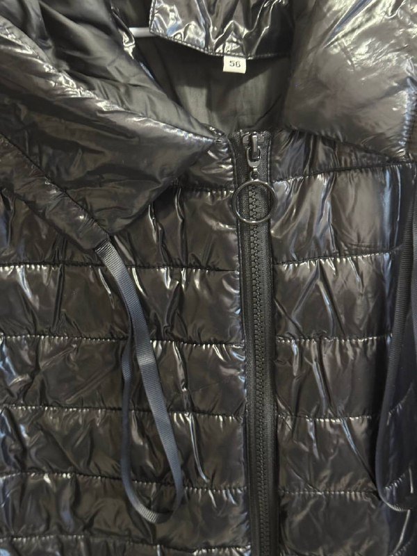 Осенне-весенняя черная куртка удлиненная 3