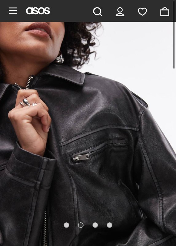 Куртка-бомбер из экокожи Topshop 2