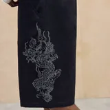 Ed Hardy UO Exclusive Black Dragon Chino Shorts 4