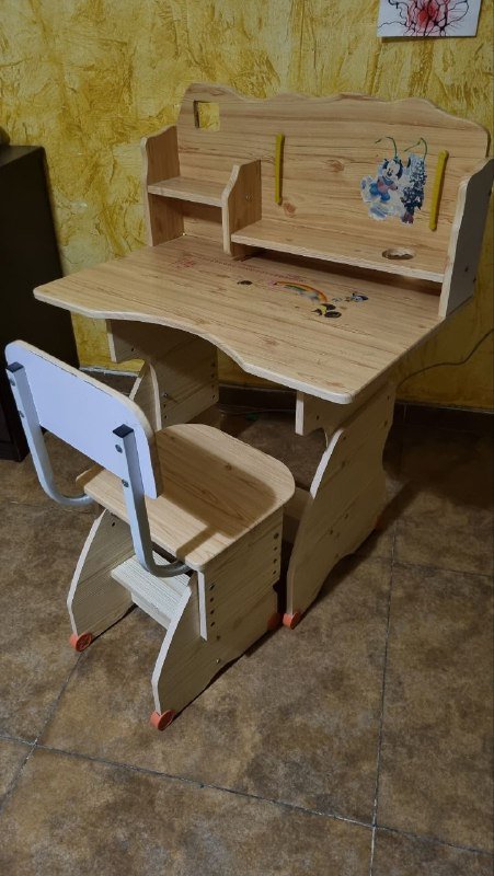 Детский стол и стул регулируемые по высоте 2