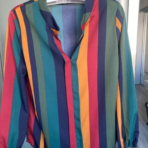 SHEIN женская блузка в разноцветную полоску