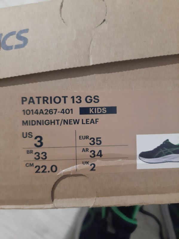 Кроссовки Asics Patriot 13 GS, 35 размер 4