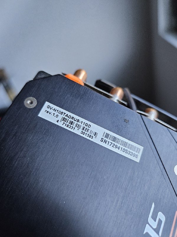 Видеокарта GTX 1080ti Gigabyte Aorus 11g 3