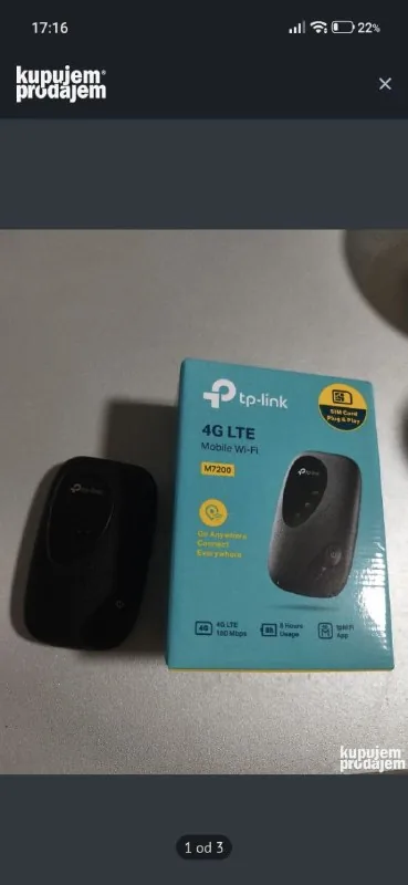 TP-Link M7200 портативная мобильная точка доступа Wi-Fi 4G LTE 1