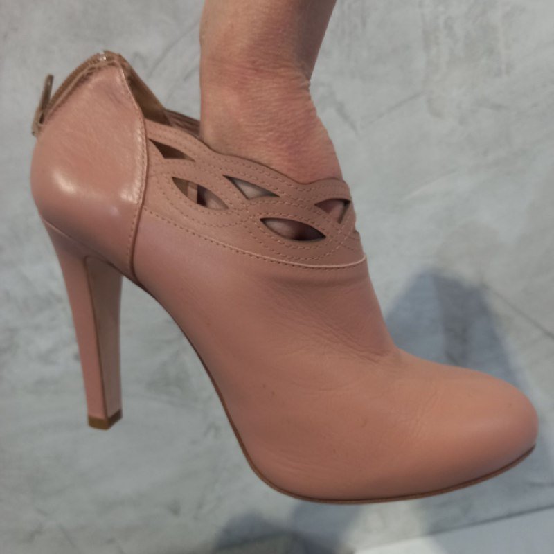 Ботильйоны кожанные розовые р.39-39.5 Италия 4