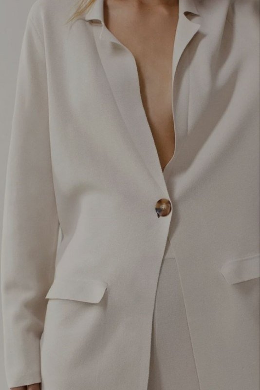 Рубашка Massimo Dutti, кремовый жакет 4