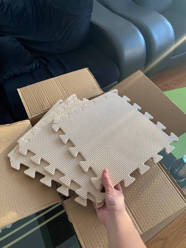 Коврик пазлы 30х30 см 30 шт