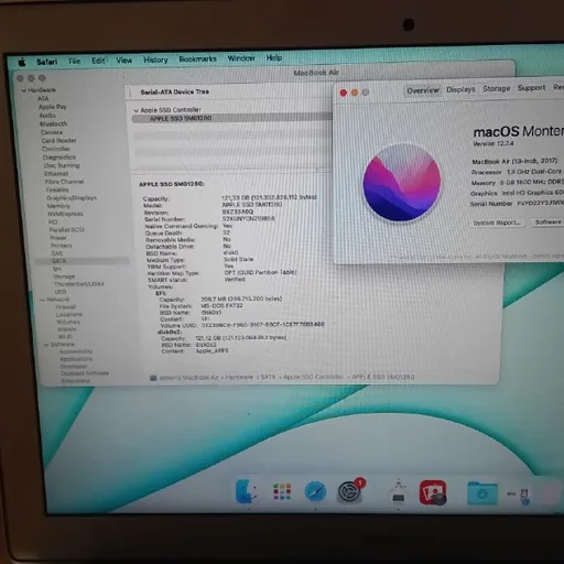 MacBook Air 13 2017 8GB RAM 128GB SSD