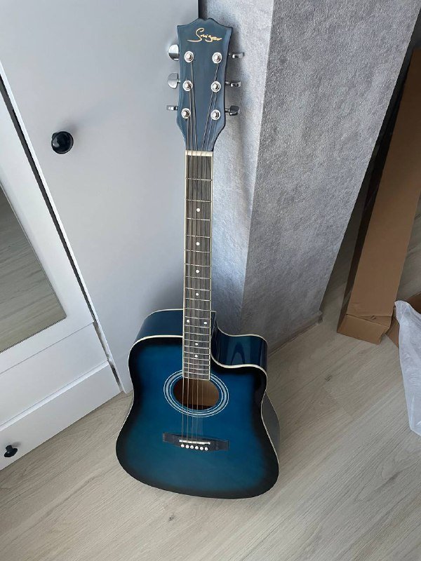 Синяя акустическая гитара Smiger GA-H11 2