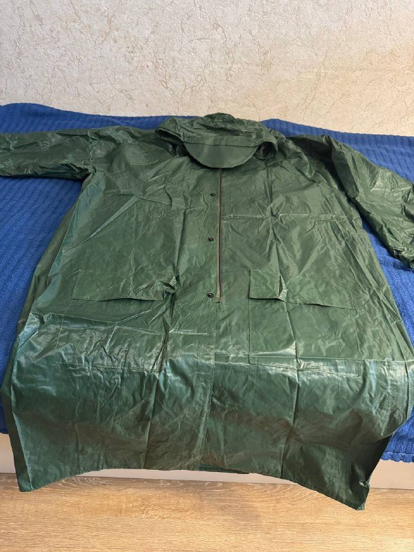 Дождевик зеленый мужской размер до 52
