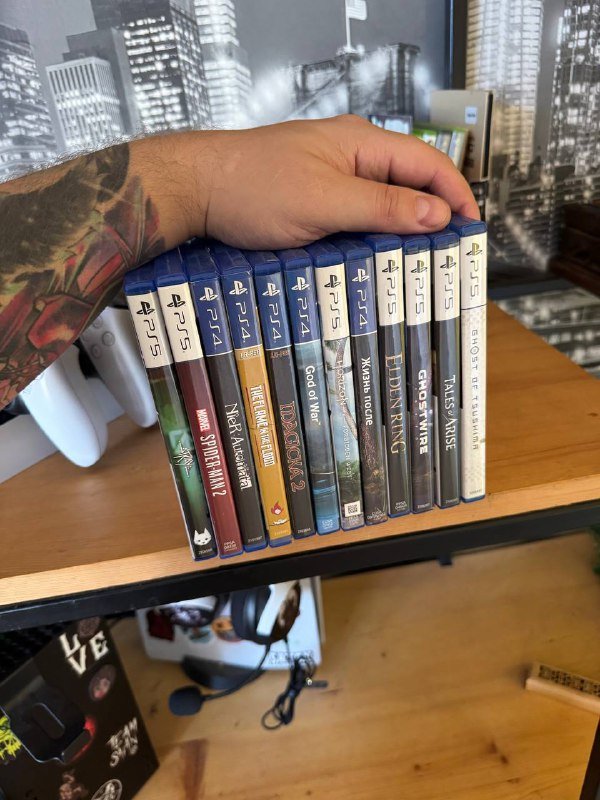 PS5, геймпады, наушники, игры 2