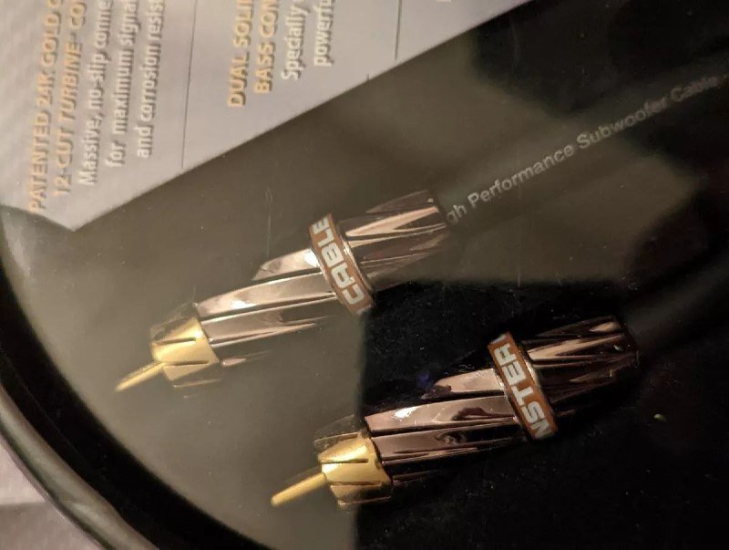 Monster Cable 600SW Subwoofer Audio Cable 12M 2