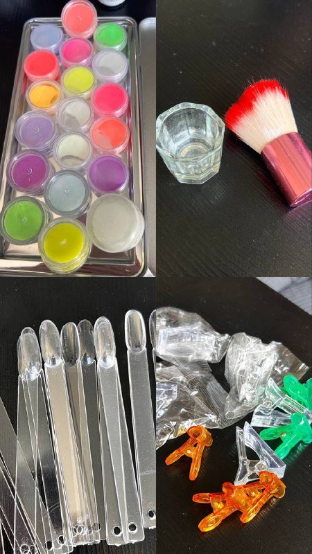 Набор для маникюра и педикюра с лампой и гель-лаками 3