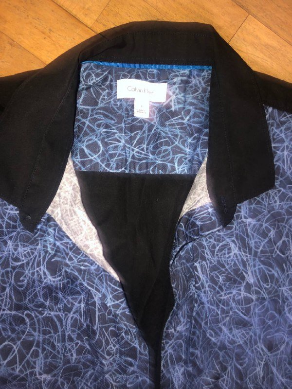 Рубашка Ck, футболка, кожаный клатч bugatti, ремень Ck