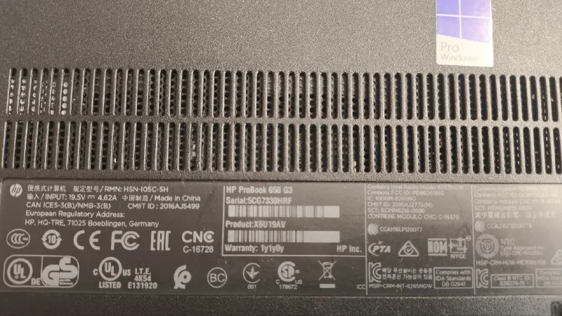 Ноутбук HP ProBook 650 G3 1