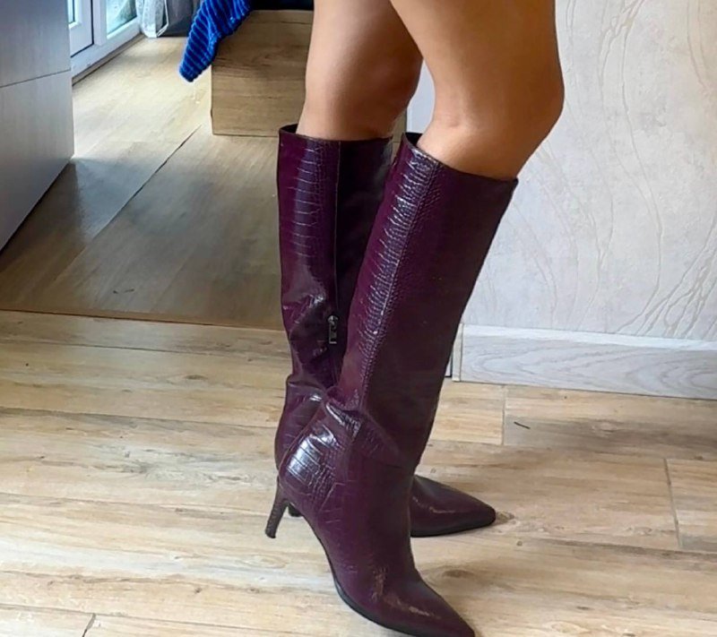 Сапоги женские размер 37-38 с удобным каблуком