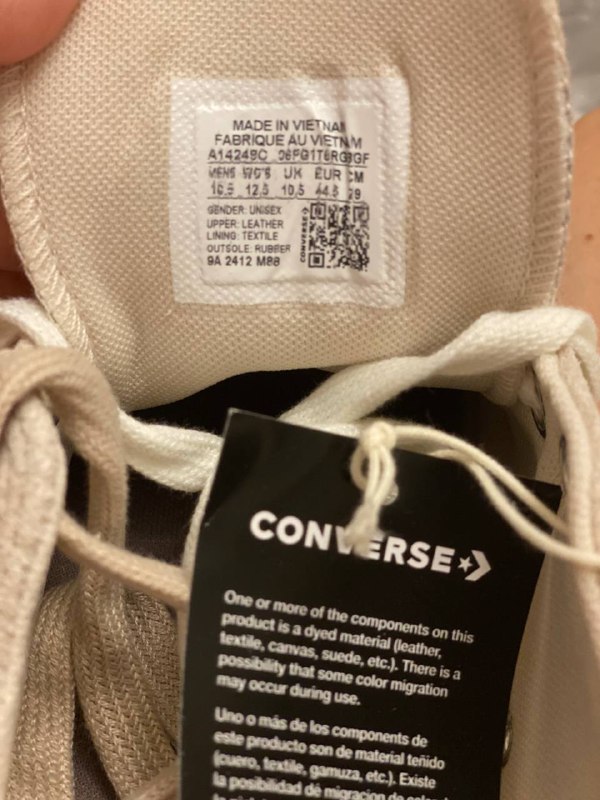 Кеды Converse мужские кожа и замша 44,5 размер 3