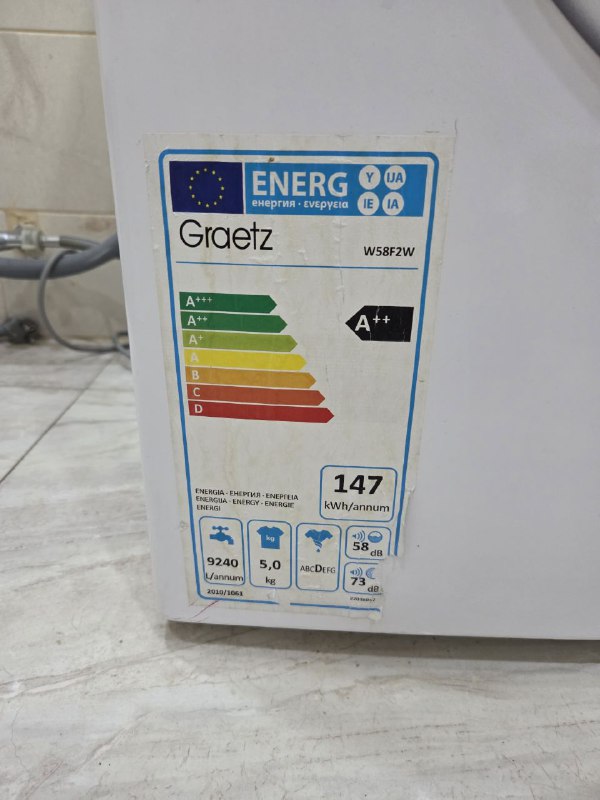 Стиральная машина GRAETZ W58F2W на запчасти 2