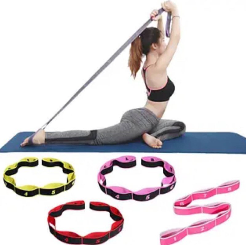 Резинка для растяжки ленточный эспандер с цифрами 4