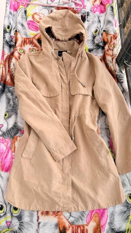 Курточка плащ Jennifer Taylor S beige замш 3