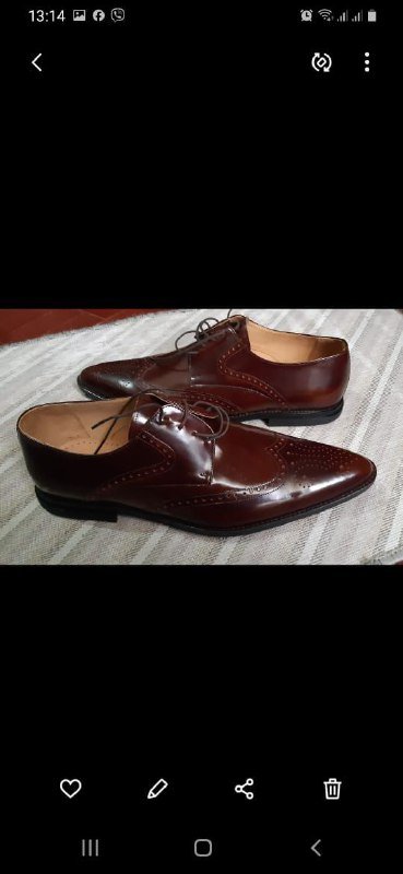 Новая кожаная обувь 45 размер летние модели 10