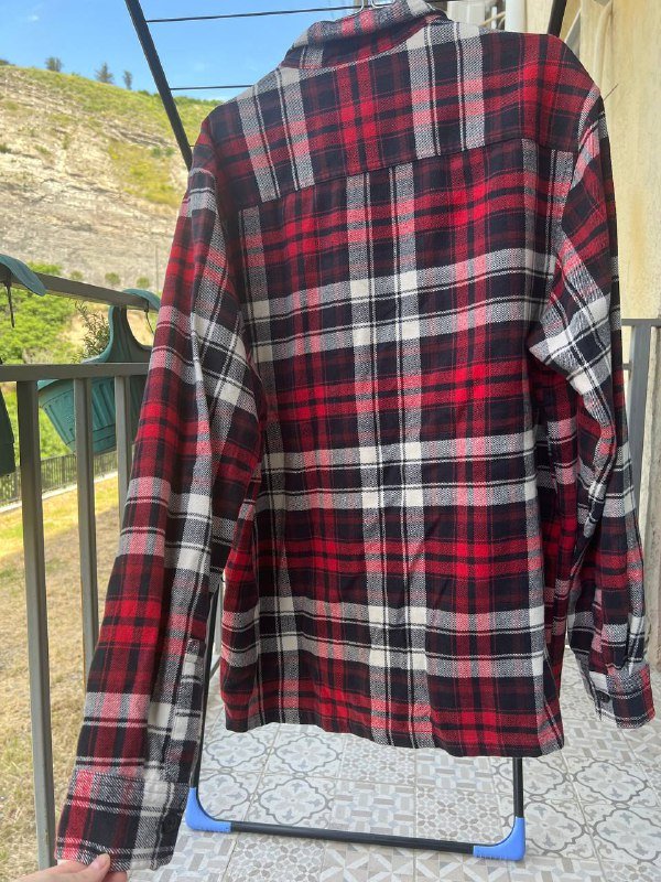 Мужское пальто, рубашка клетчатая hm, рубашка клетчатая черно-белая 4