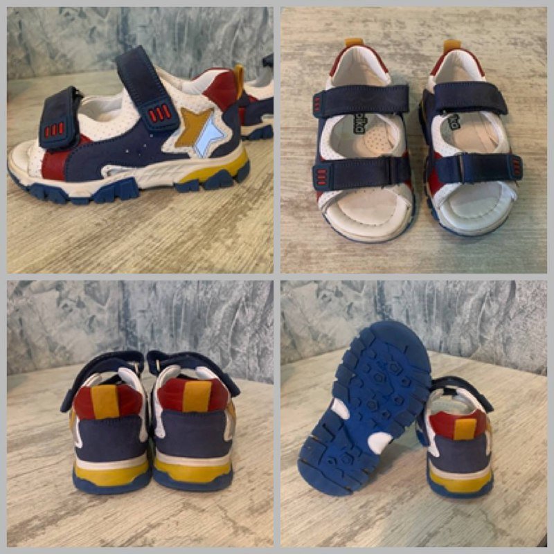 Сандали детские, дорожная подушка, детские наколенники