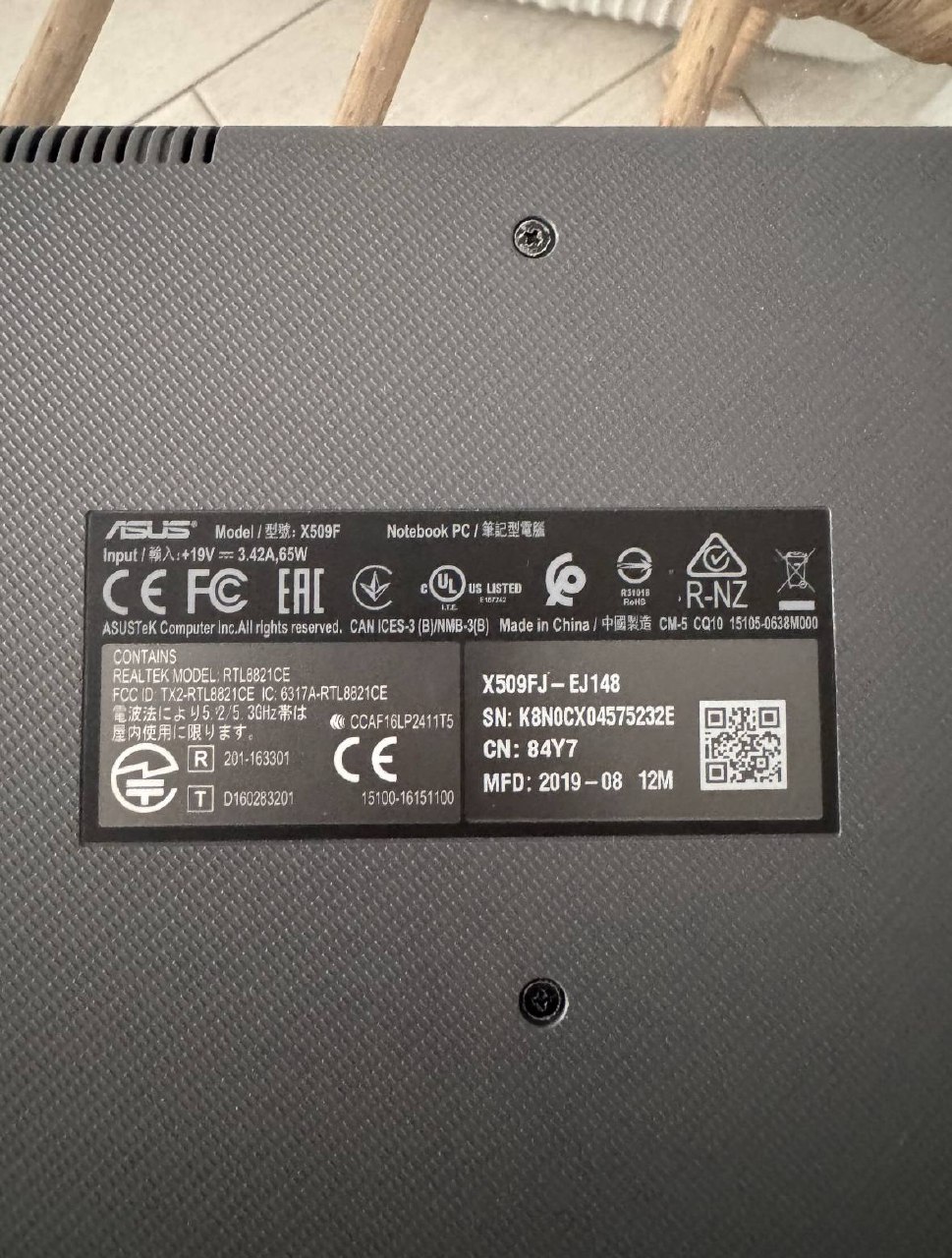 Игровой ноутбук Asus Intel Core i3 8ГБ 1ТБ HDD 6
