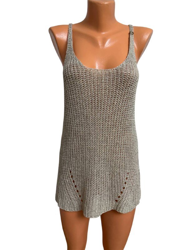 Вязаное женское платье 2