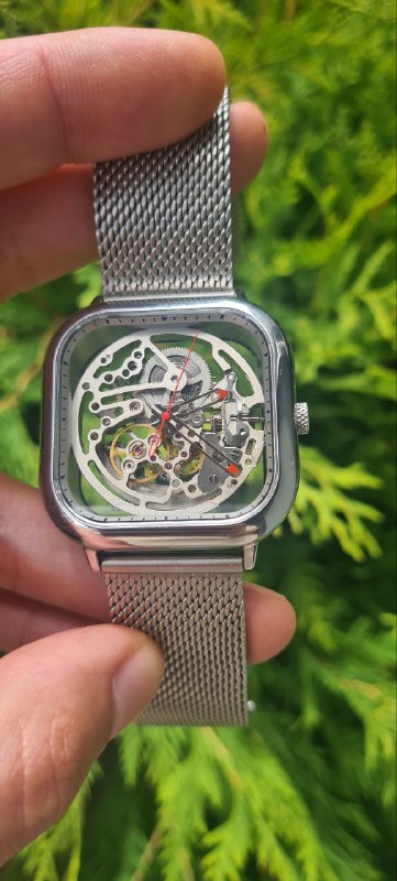 Часы ciga design full hollow sceleton с ремешком 3