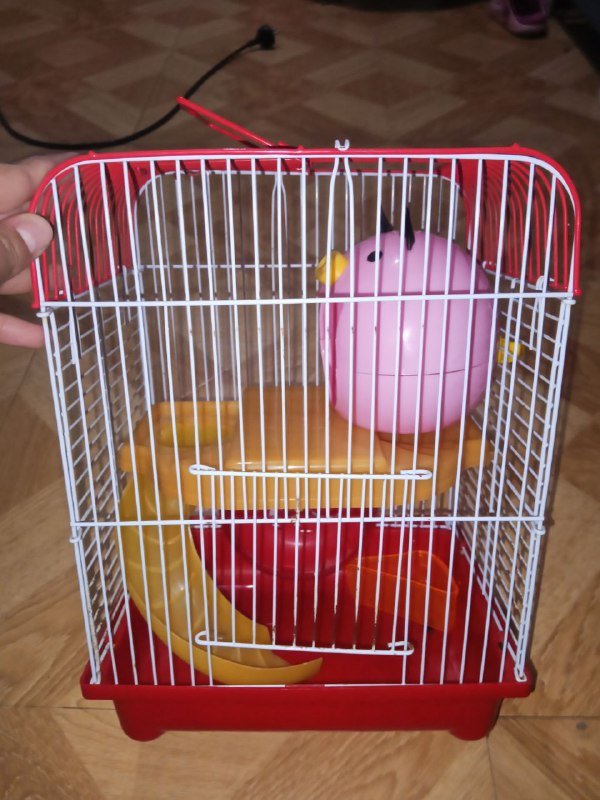 Клетка для хомяка 2 яруса с поилкой и кормушкой 4