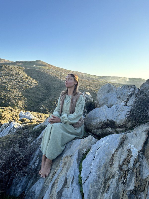 Платье в этническом стиле из хлопка 2