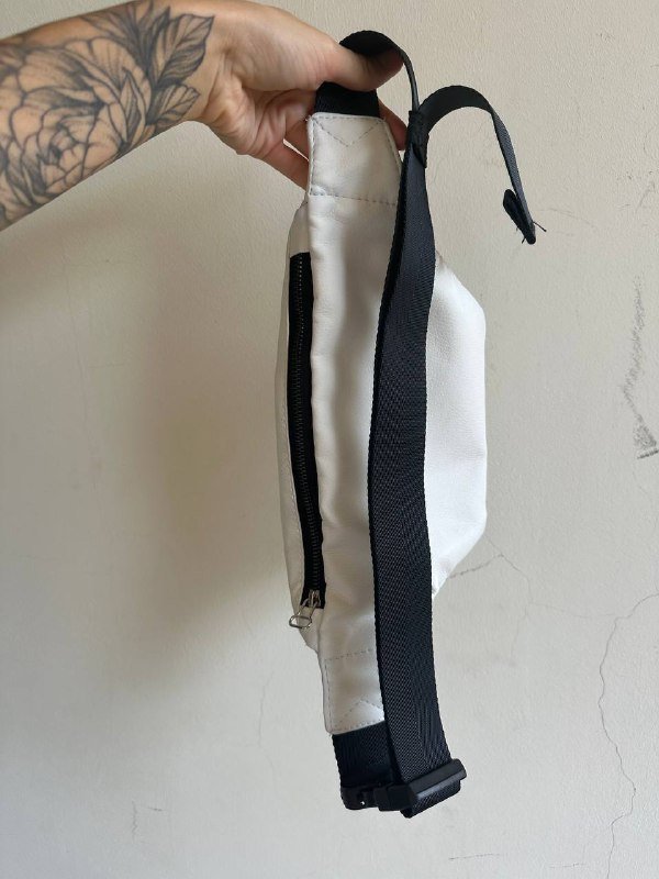 Черная сумка поясная, Белая поясная сумка 6