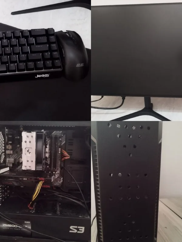 Игровой ПК Ryzen 7 3700X, RX 6600, 16 ГБ, SSD 256 ГБ