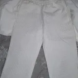 Белый брючный костюм, розовое платье, бежевое платье 4