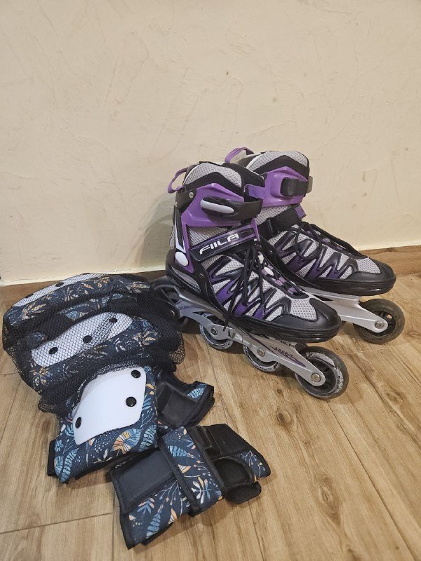 Ролики, защита для коленей локтей запястьев 42 размер