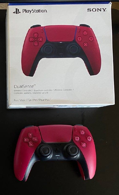 PlayStation 5, джойстик DualSense, красный джойстик 2